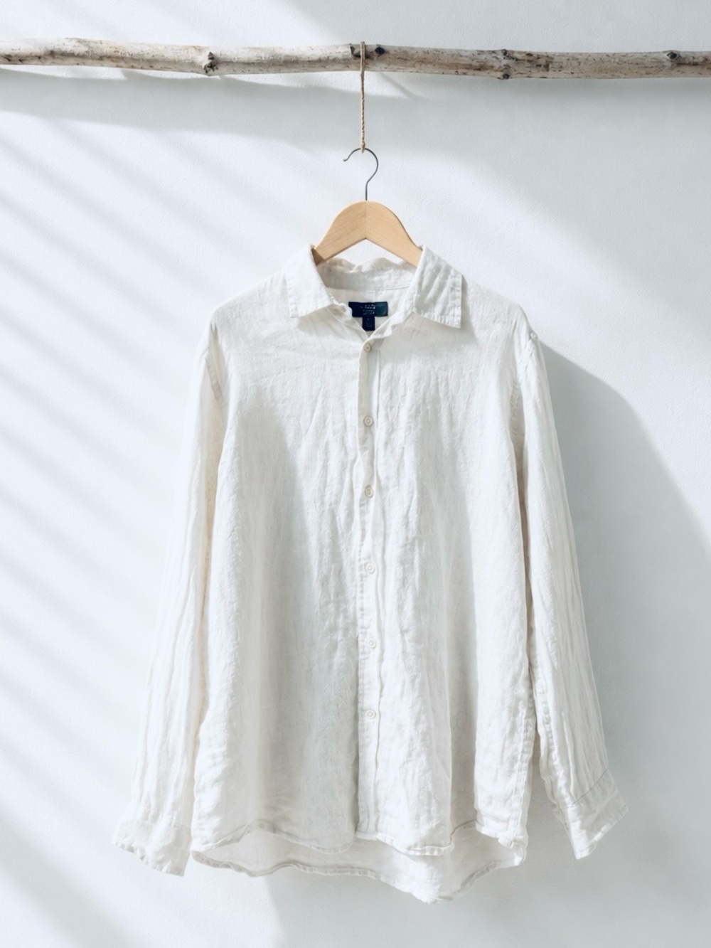 Linen Club Room White Linen  - Classic Women's  Button Down